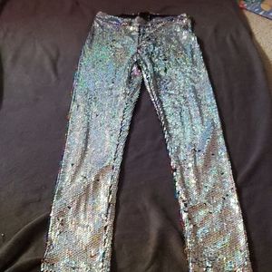 Iridescent Sequin Leggings